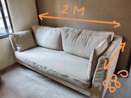 comfortable 2-seater sofa image 1