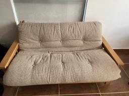 Futon style sofa bed image 6