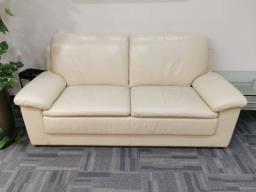 genuine leather sofa 2-seater image 1