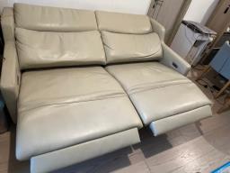 Giormani Leather 3-seater Recliner Sofa image 2