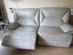 Giormani leather sofa electric reliner image 2
