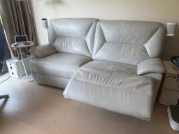 Giormani leather sofa electric reliner image 1