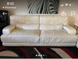 Giving away 2 white sofas away for Free image 1