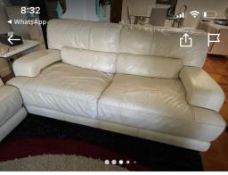 Giving away 2 white sofas away for Free image 3