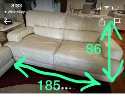 Giving away 2 white sofas away for Free image 5