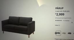 Ikea 2 seaters hardly used image 1