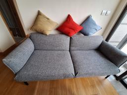 Ikea Applaryd grey Sofa can use as bed image 1
