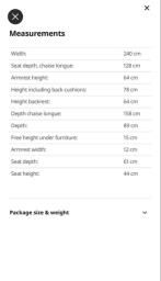 Ikea Landskrona 3-seat sofa with chaise image 3