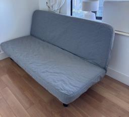 Ikea Nyhamn 3-seat sofa-bed in grey image 1