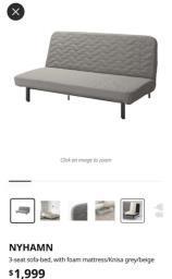 Ikea Nyhamn 3-seat sofa-bed image 5