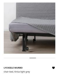 Ikea single sofa bed with cover image 5