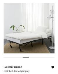 Ikea single sofa bed with cover image 4
