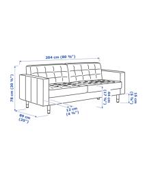 Ikea sofa original price 6499 image 3
