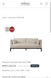 Indigo 2 Seater Sofa image 2