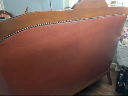 Italian Antique Leather 2 Seater Sofa image 2