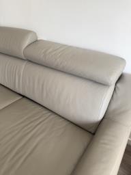 Italian Genuine Leather Lshape Sofa Bed image 3