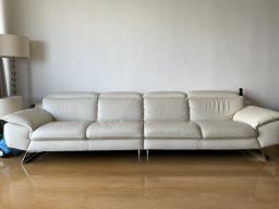 Italy made genuine leather 4 seater sofa image 2