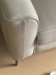 Kuka 3 seater leather sofa image 10