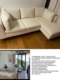 L shape sofa comes with additional cover image 1
