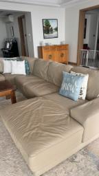 Large L shaped leather sofa for sale image 2