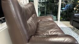 Leather 2 Seater Sofa image 4