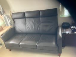 Leather 3-seater Sofa image 1