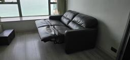 leather sofa with recliners image 2