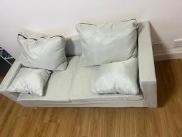 Modern 2-seater Sofa light Grey image 1