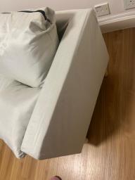 Modern 2-seater Sofa light Grey image 2