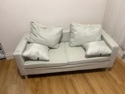 Modern 2-seater Sofa light Grey image 3