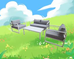 Outdoor sofa set image 1