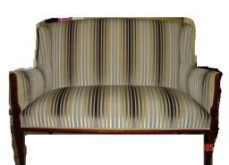 Petite antique loveseat image 1