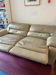 Real Leather Electric Recliner Sofa image 2