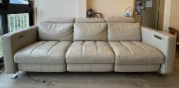 Recliner leather sofa image 2