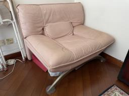 Single seater sofa euroleatherpink image 2