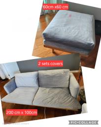 Sofa and ottoman image 1