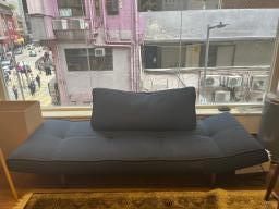 Sofa bed with wood legs image 3
