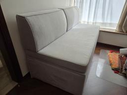Sofa with removable cushions and storage image 2