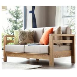 Solid Wood Sofa 2-seater image 4