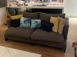 Stockroom Settee and footstool image 1