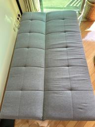 Three seater fabric sofa bed image 4