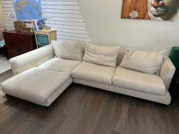 Tree L-shape cloth covered couch  low  image 1