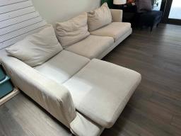 Tree L-shape cloth covered couch  low  image 3