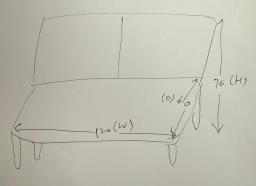 two seaters sofa in grey blue color image 1