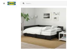 Well loved Ikea leather L-shaped sofabed image 7