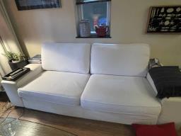 White sofa in good conditions image 1