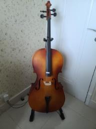 Full size 44cello with stand  case image 1