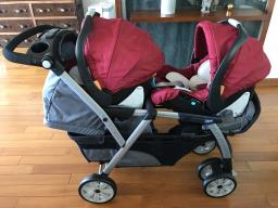 Chicco double stroller together image 2
