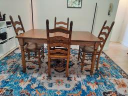 American Oak Dining Table image 1