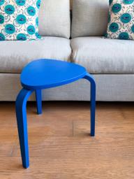 Bright Blue Stool image 1